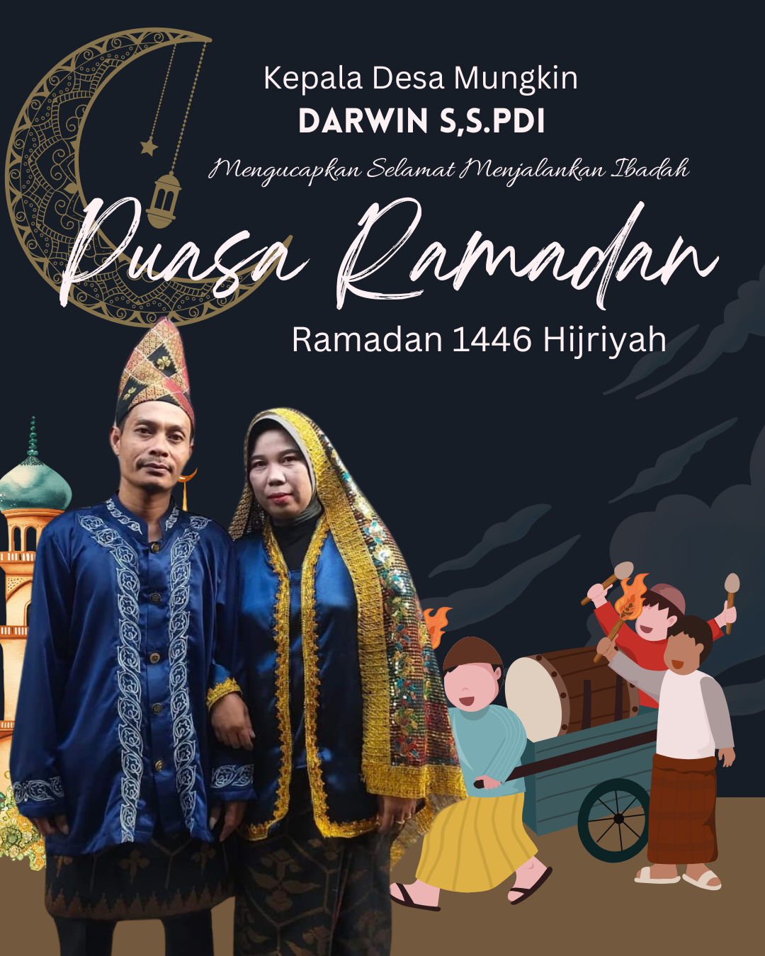 Biru Tua dan Putih Ilustrasi Selamat Menjalankan Ibadah Puasa Ramadan Instagram Post (1)
