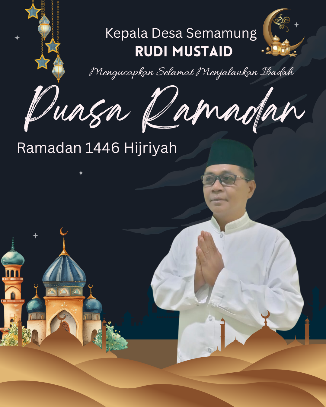 Biru Tua dan Putih Ilustrasi Selamat Menjalankan Ibadah Puasa Ramadan Instagram Post (7)